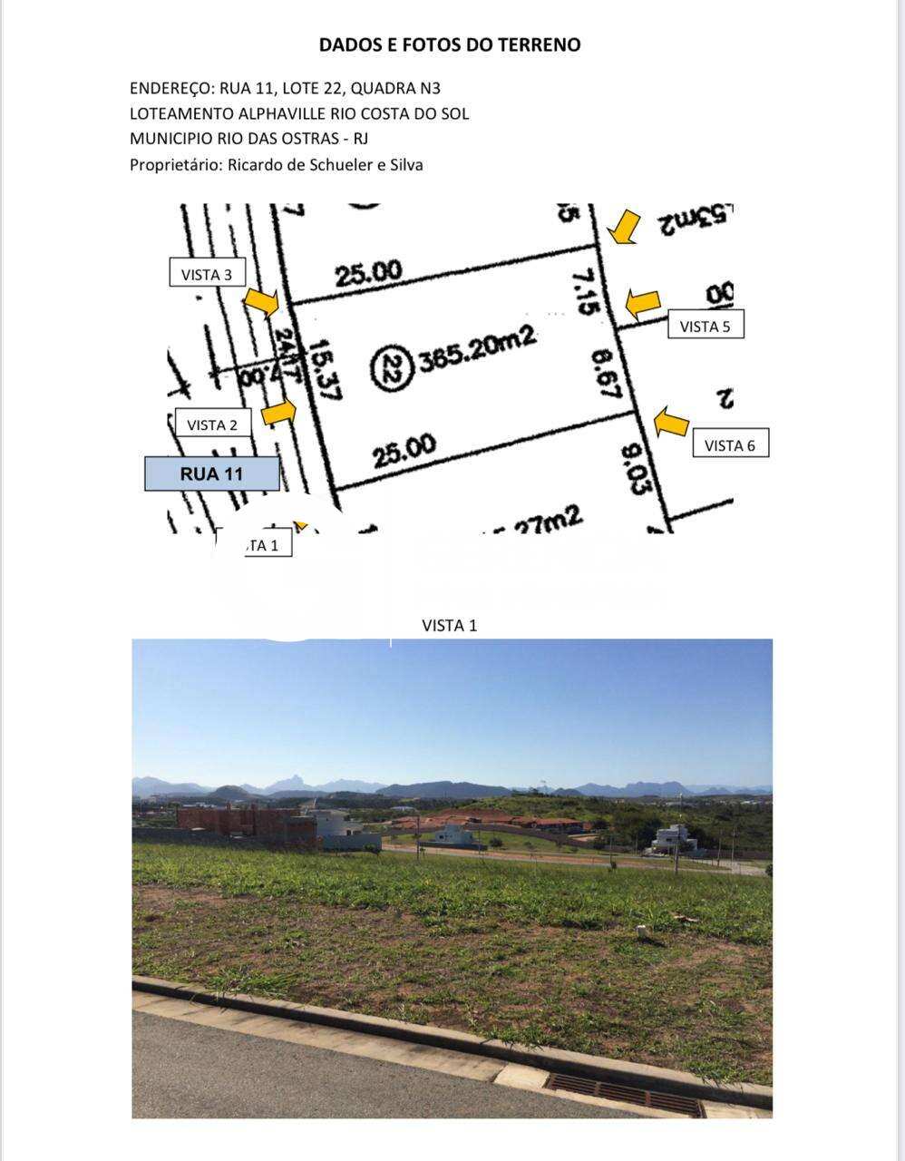 Terreno em Condomínio à venda em Rio das Ostras, Alphaville, 365m²